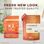 Carlyle Vitamin K2 MK7 200mcg - 180 Vegan Tablets