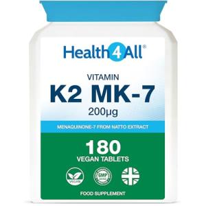 Health4All Vegan Vitamin K2 MK7 200mcg 180 Tablets