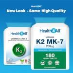 Health4All Vegan Vitamin K2 MK7 200mcg 180 Tablets