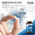 EVO NUTRITION Vegan Vitamin K2 MK-7 200mcg Tablets
