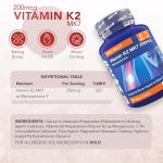 Zipvit K2 MK7 200mcg Vegan Tablets for Bone Health