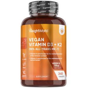 Vitamin D3 4000IU with K2 125μg Tablets