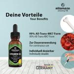 High Strength Vegan Vitamin K2 Drops, 200 mcg