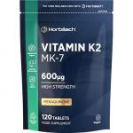 Vitamin K2 MK7 600mcg Vegan Supplement - 120 Tablets