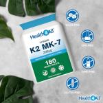 Health4All Vegan Vitamin K2 MK7 200mcg 180 Tablets