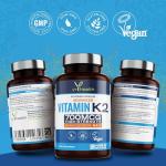 High Strength Vegan Vitamin K2 MK7 700mcg Capsules
