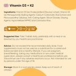 Vitamin D3 4000IU with K2 125μg Tablets