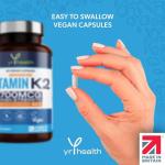 High Strength Vegan Vitamin K2 MK7 700mcg Capsules