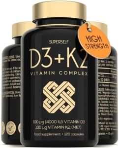 Vitamin D3 K2 Capsules for Strong Immunity & Bones