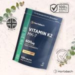 Vitamin K2 MK7 600mcg Vegan Supplement - 120 Tablets
