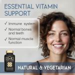 Vitamin D3 K2 Capsules for Strong Immunity & Bones