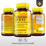 Vitamin D3 3000iu & K2 100ug Capsules