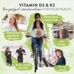 Vitamin D3 K2 MK7 with Olive Oil - 180 Softgels