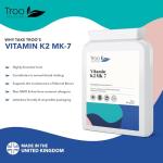 Troo Vitamin K2 MK-7 100mcg Bone Support Capsules