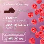 Pregnancy Support Multivitamin Gummies - Raspberry Flavor