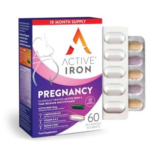 Active Iron Prenatal Support with Multivitamins, 30 Count
