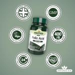 Folic Acid 400mcg for Prenatal Health – Vegan Tablets