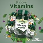 Folic Acid 400mcg for Prenatal Health – Vegan Tablets