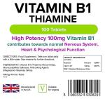 Lindens Vitamin B1 Thiamine Tablets 100 Pack