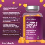 Vitamin B Complex Gummies – Tropical Flavor, 60 Count