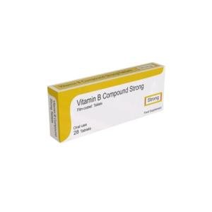 Strong Vegetarian Vitamin B Complex Tablets, 28 Count