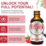 Raspberry Liquid Vitamin B Complex Supplement, 60ml