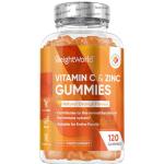 Vitamin C & Zinc Gummies – 120 Chewy Orange Gummies