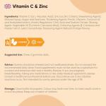 Vitamin C & Zinc Gummies – 120 Chewy Orange Gummies
