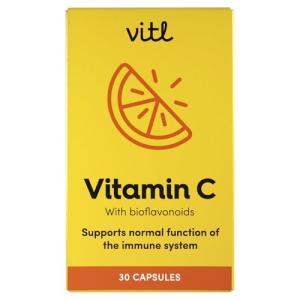 Vitl Vitamin C 500mg Vegan Capsules - 30 Count