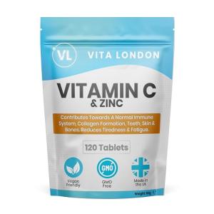 High Strength Vegan Vitamin C & Zinc Tablets