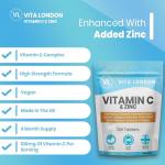 High Strength Vegan Vitamin C & Zinc Tablets