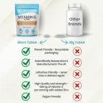 High Strength Vegan Vitamin C & Zinc Tablets