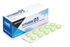 Vitamin D3 800 IU Softgels for Immune Support
