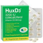 Hux D3 Vitamin 3200iu Vegetarian Capsules 30 Count