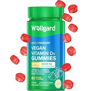 Wellgard High Strength Vegan Vitamin D3 Gummies 3000 IU