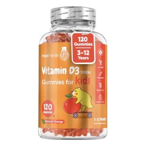 Kids' Vitamin D Gummies 1000IU - Orange Flavor