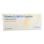 Vitamin D 800IU Colecalciferol Capsules 30 Count