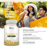High Strength Vitamin D3 1000iu - 365 Softgels