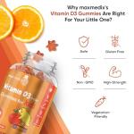 Kids' Vitamin D Gummies 1000IU - Orange Flavor