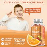 Kids' Vitamin D Gummies 1000IU - Orange Flavor