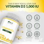 High Strength Vitamin D3 1000iu - 365 Softgels