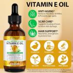 Organic Vitamin E Oil for Skin and Scars