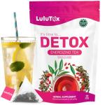 LULUTOX Herbal Detox Tea - Peach Flavor, 28 Servings