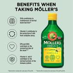 Moller's Omega 3 Cod Liver Oil - Lemon 250 ml