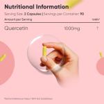 Quercetin 1000mg - 180 Vegan Capsules