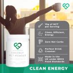 MCT Powder - 100% Coconut, Keto-Friendly, 30 Servings