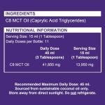 KetoSource Pure C8 MCT Oil - 99%+ Purity