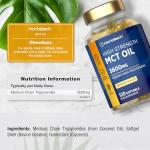 High Strength MCT Oil Capsules 3600mg - 120 Softgels