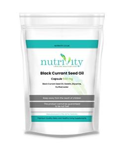 Nutrivity Blackcurrant Seed Oil 500mg Softgels