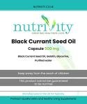 Nutrivity Blackcurrant Seed Oil 500mg Softgels